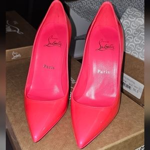 Christian Louboutin size 6.5 hot pink